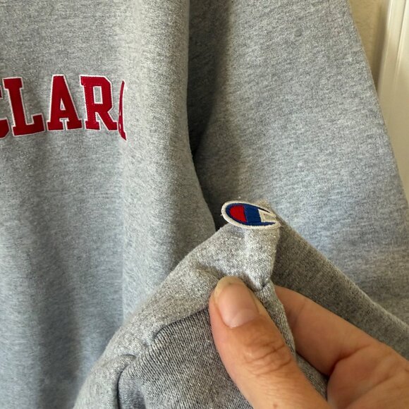 Vintage Champion Eco Authentic Santa Clara Grey Crewneck Sweatshirt L - Picture 4 of 7